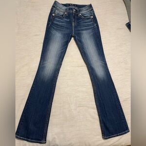 Miss Me Blue Flare Wide Leg Jeans